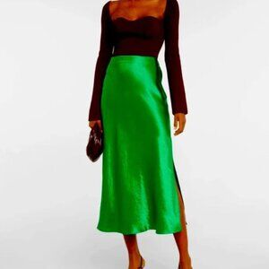 Vince Emerald Midi Skirt
